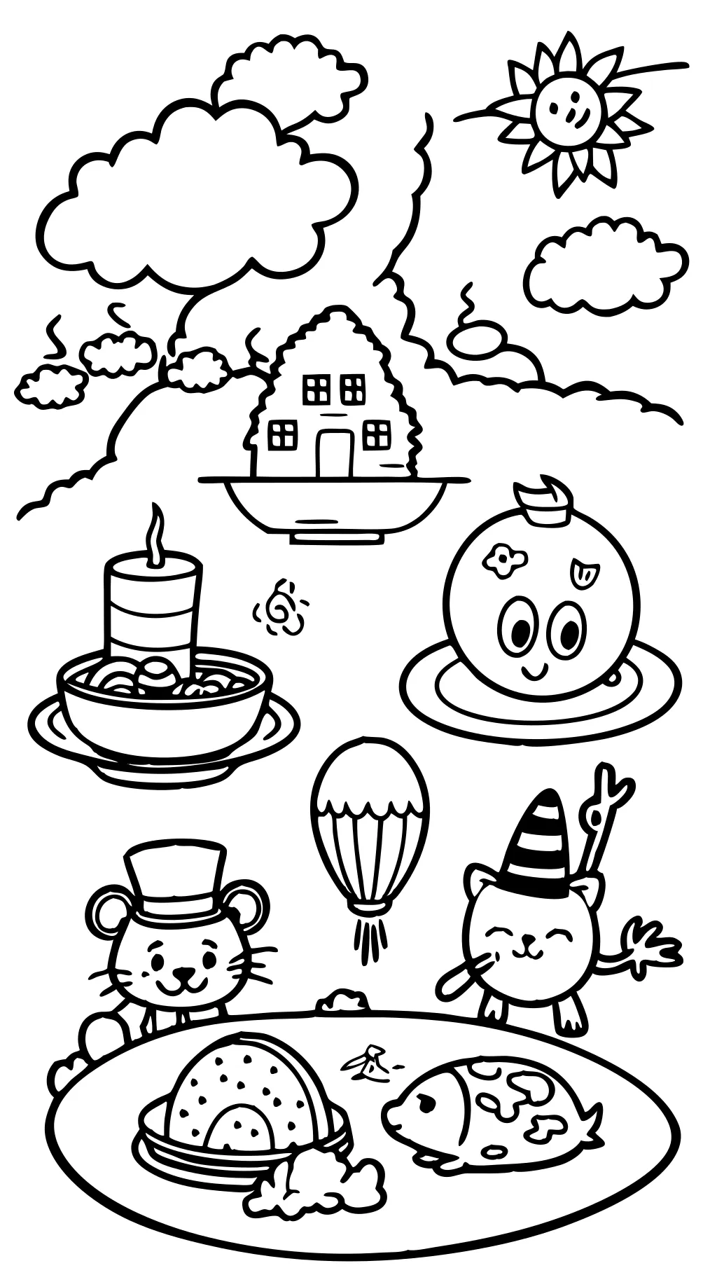 coloring pages of green eggs and ham